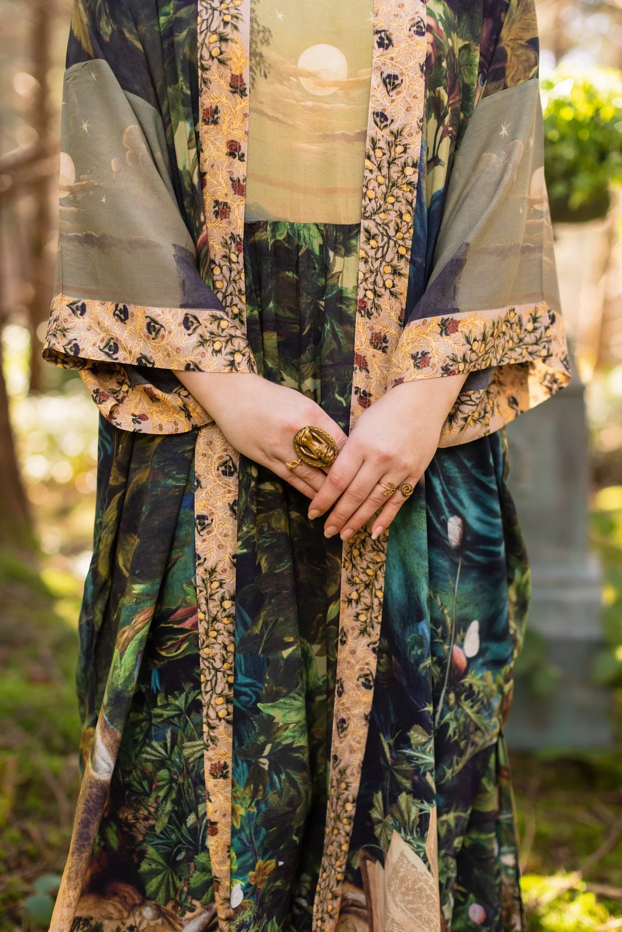 Kimono Lungo Opera Duster: Bella Notte