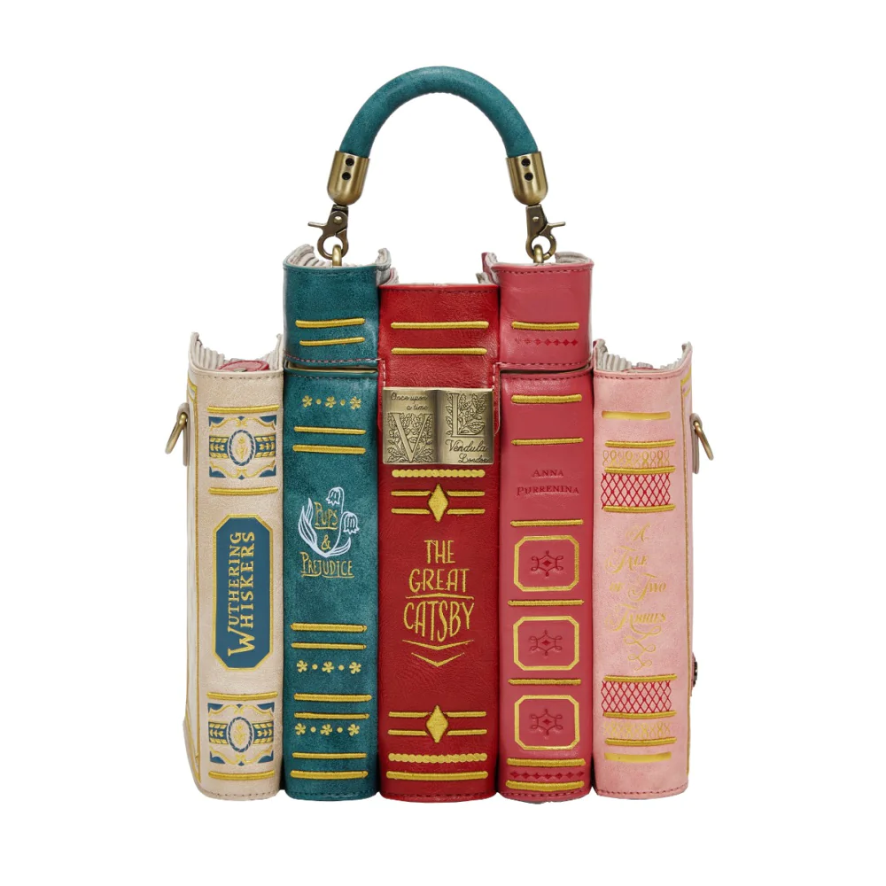Borsa Vendula London Book Stack Bookshelf Boulevard