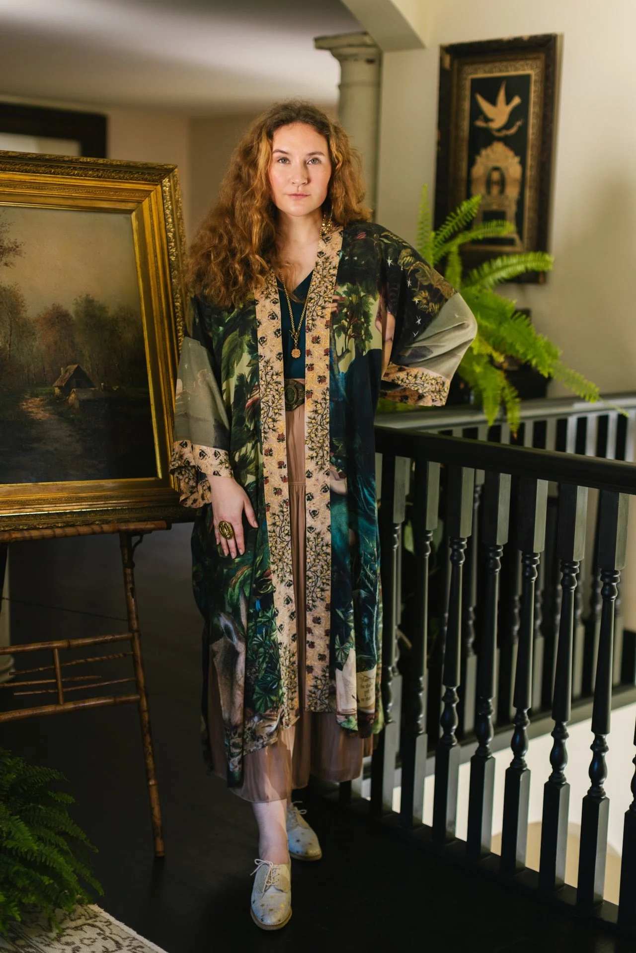 Kimono Lungo Opera Duster: Bella Notte