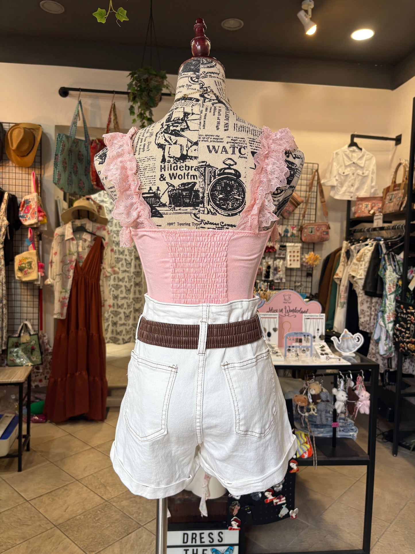 Pantaloncini Corti Bianchi in Cotone - Cintura con Retro Elastico Inclusa