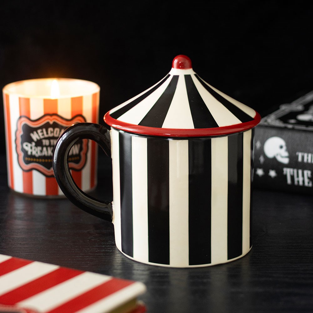 Tazza Circus a strisce nere
