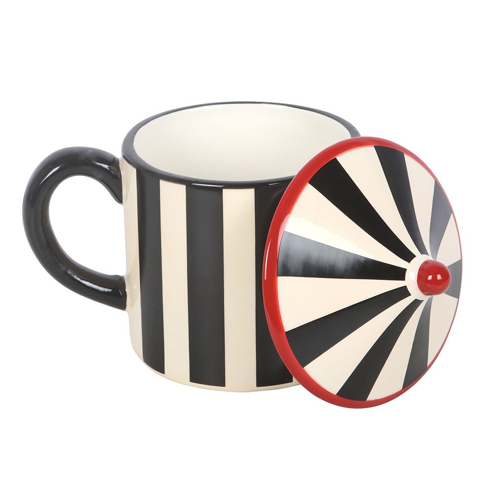 Tazza Circus a strisce nere
