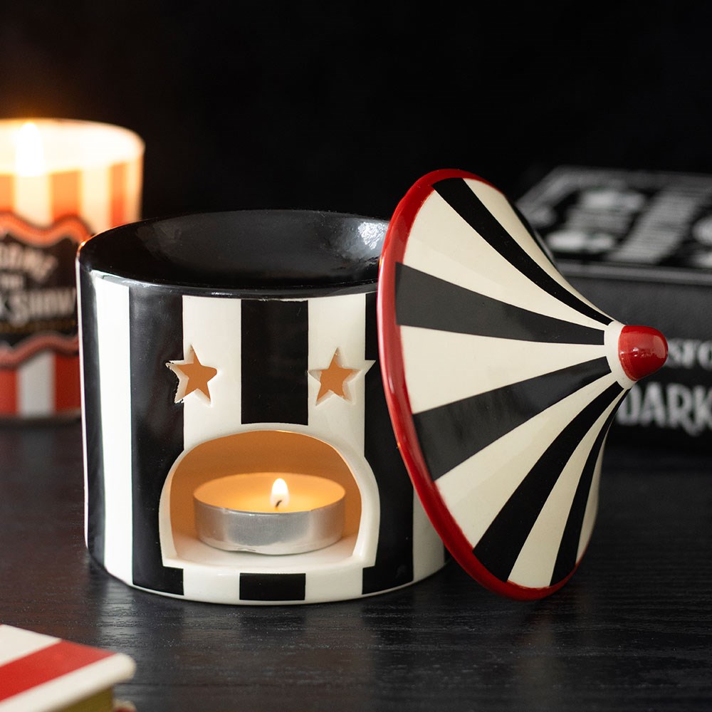 Bruciatore a olio Circus a strisce nere