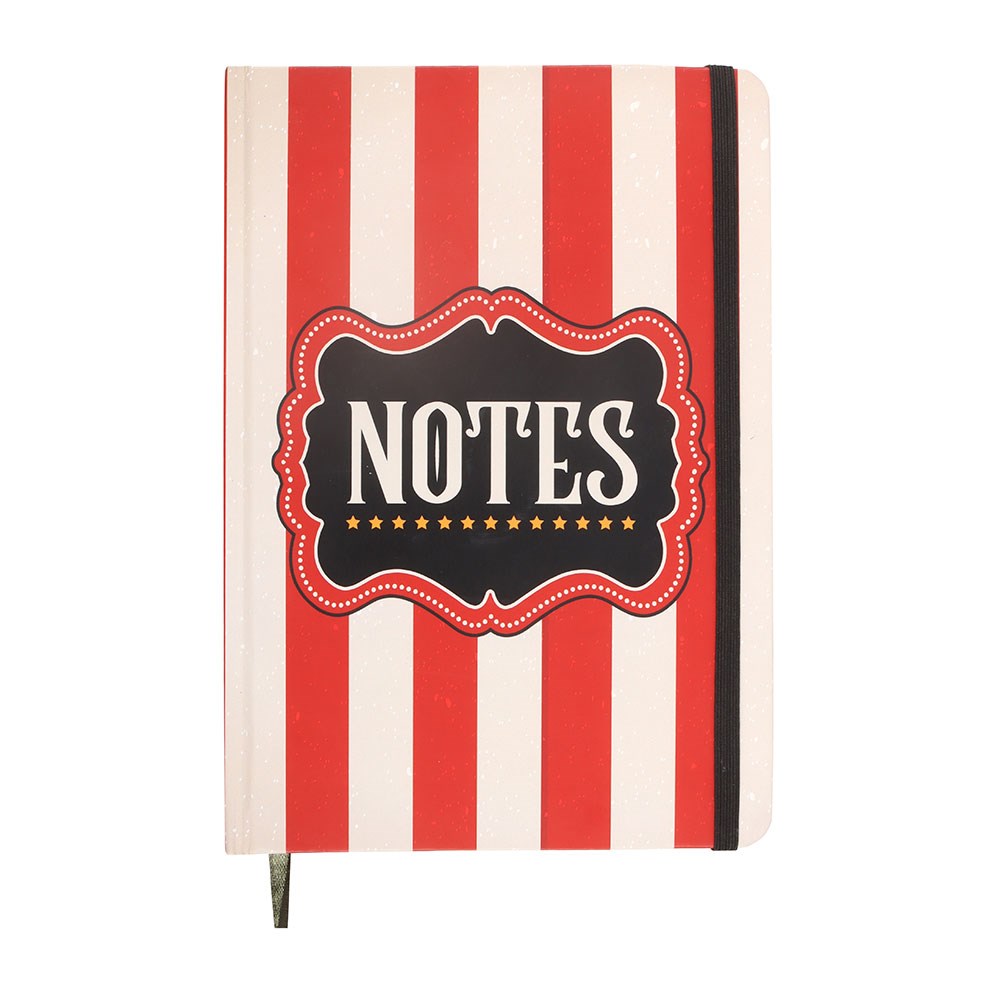 PREORDINE (In Arrivo dal 21 Luglio) Taccuino A5 a Righe "Red Circus Stripe" – Mystic Circus