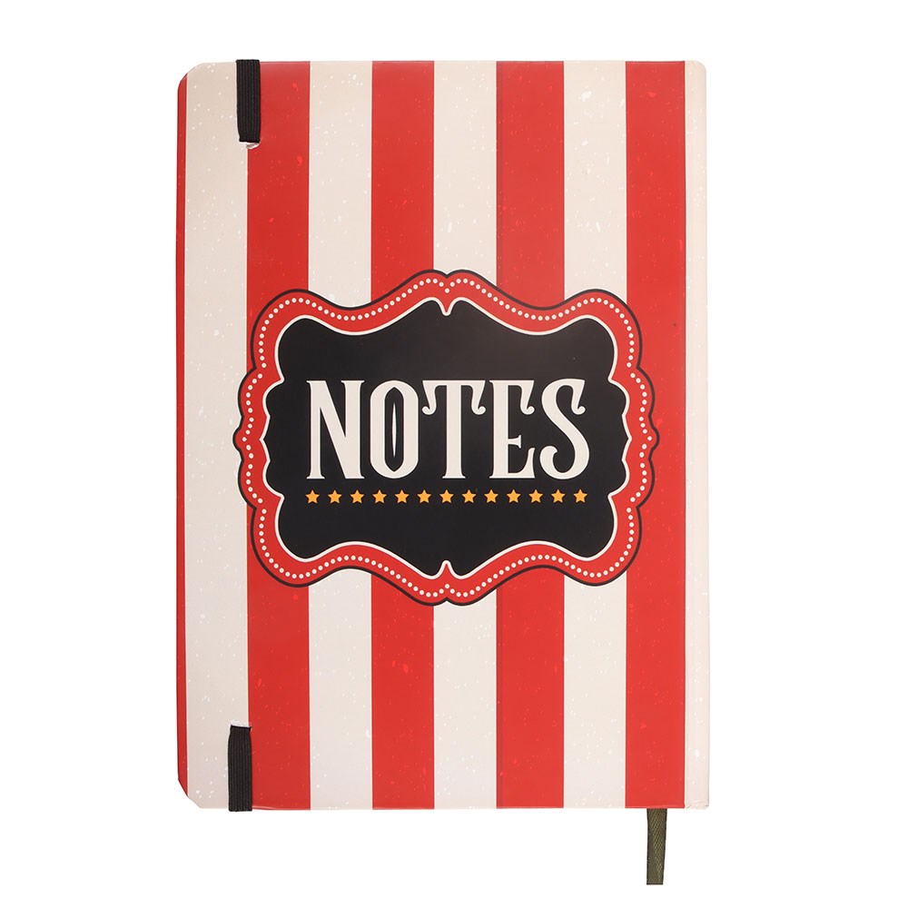 PREORDINE (In Arrivo dal 21 Luglio) Taccuino A5 a Righe "Red Circus Stripe" – Mystic Circus