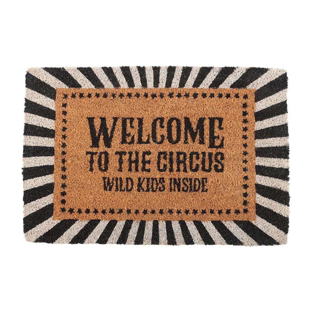 PREORDINE (In arrivo dal 3 agosto) Zerbino in Fibra di Cocco "Welcome to the Circus" – Tappeto d'Ingresso Divertente per Famiglie