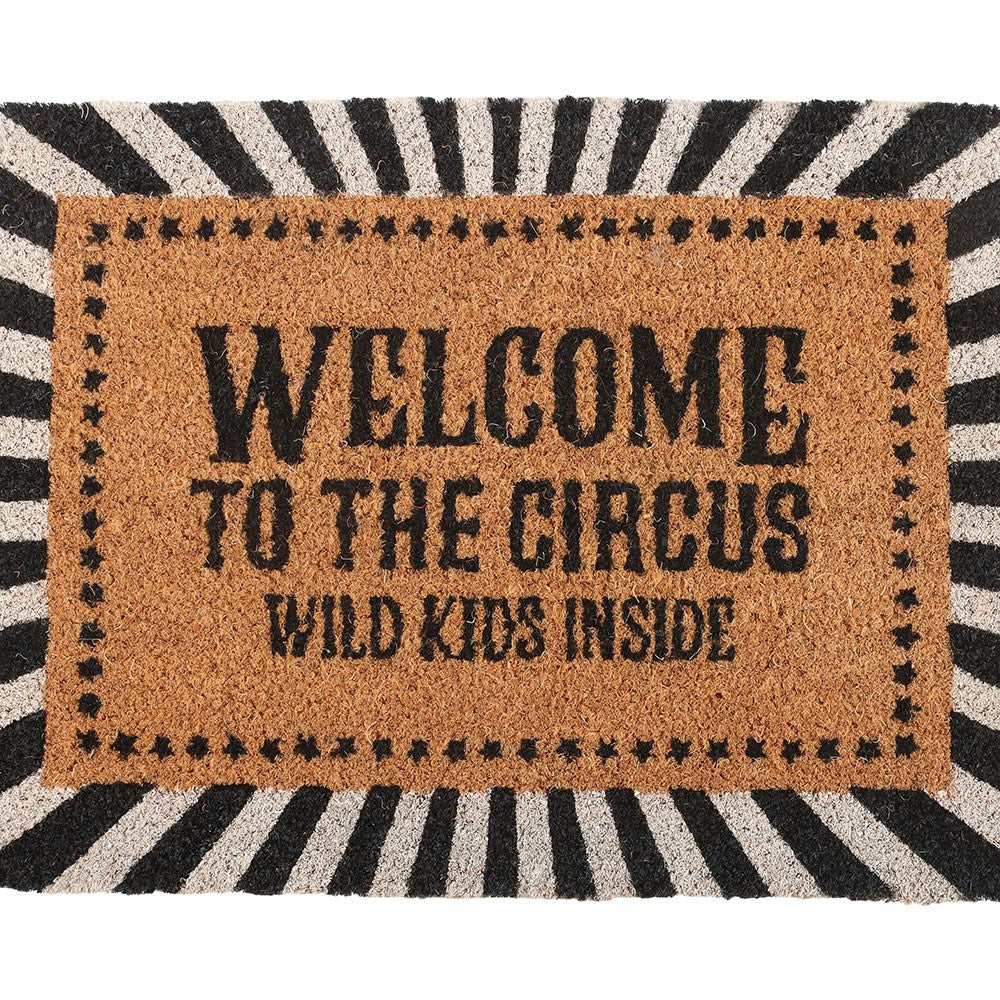 PREORDINE (In arrivo dal 3 agosto) Zerbino in Fibra di Cocco "Welcome to the Circus" – Tappeto d'Ingresso Divertente per Famiglie