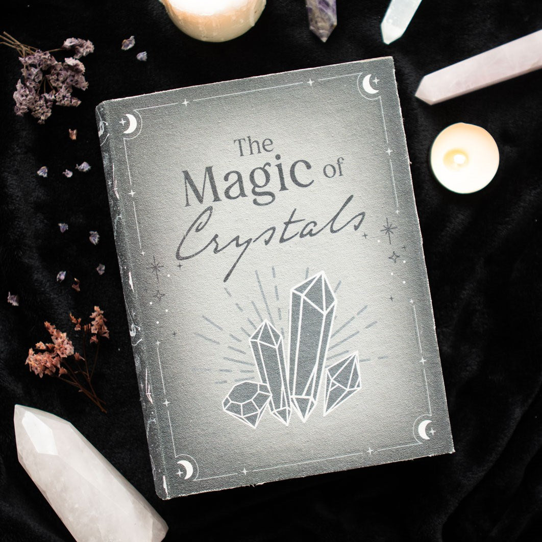 Scatola Portaoggetti a Forma di Libro "La Magia dei Cristalli"