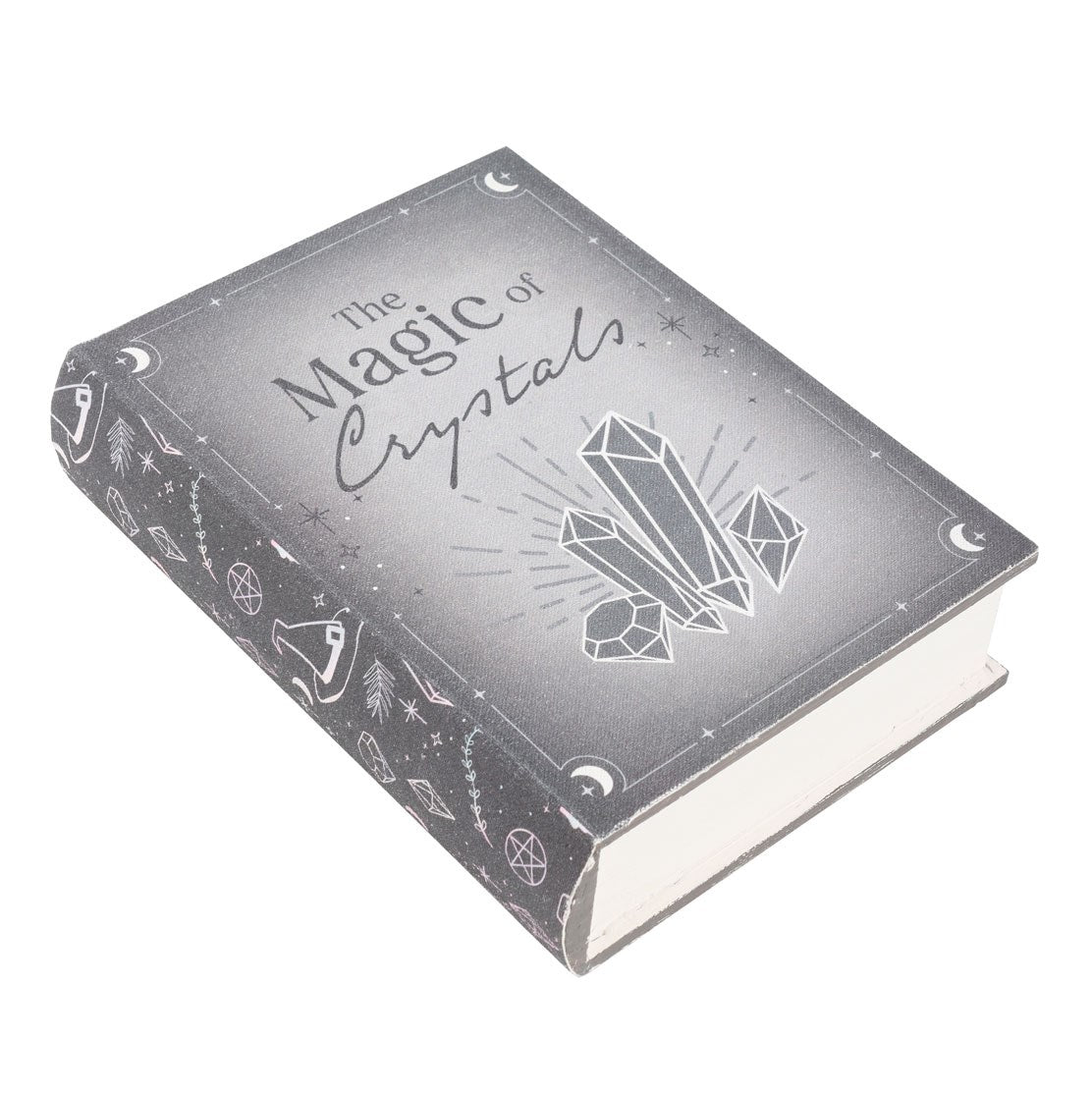Scatola Portaoggetti a Forma di Libro "La Magia dei Cristalli"