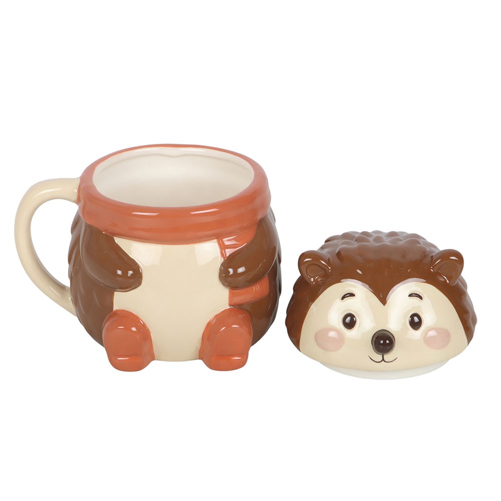 Tazza in Ceramica con Coperchio Riccio – "Hazel Hedgehog" Lidded Mug