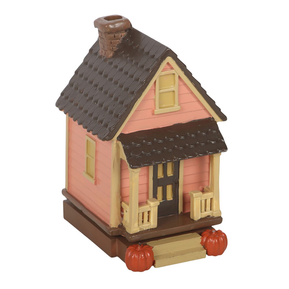 Bruciatore d'Incenso a Cono "Pink House" con Zucche