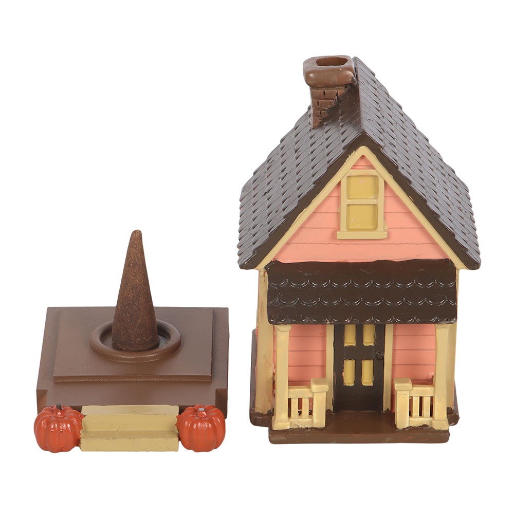 Bruciatore d'Incenso a Cono "Pink House" con Zucche