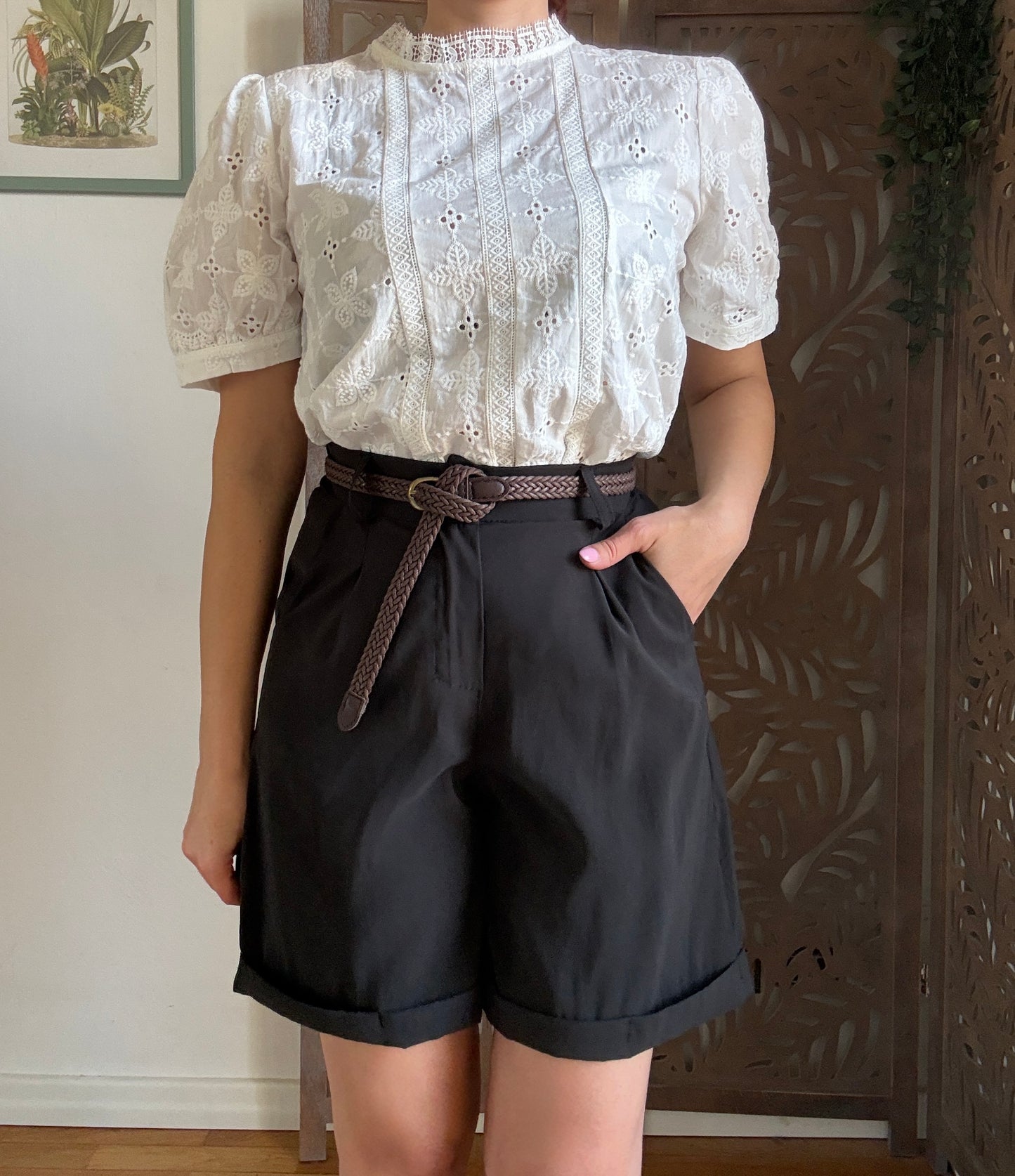 Shorts in Viscosa con Cintura Intrecciata - in 5 colori