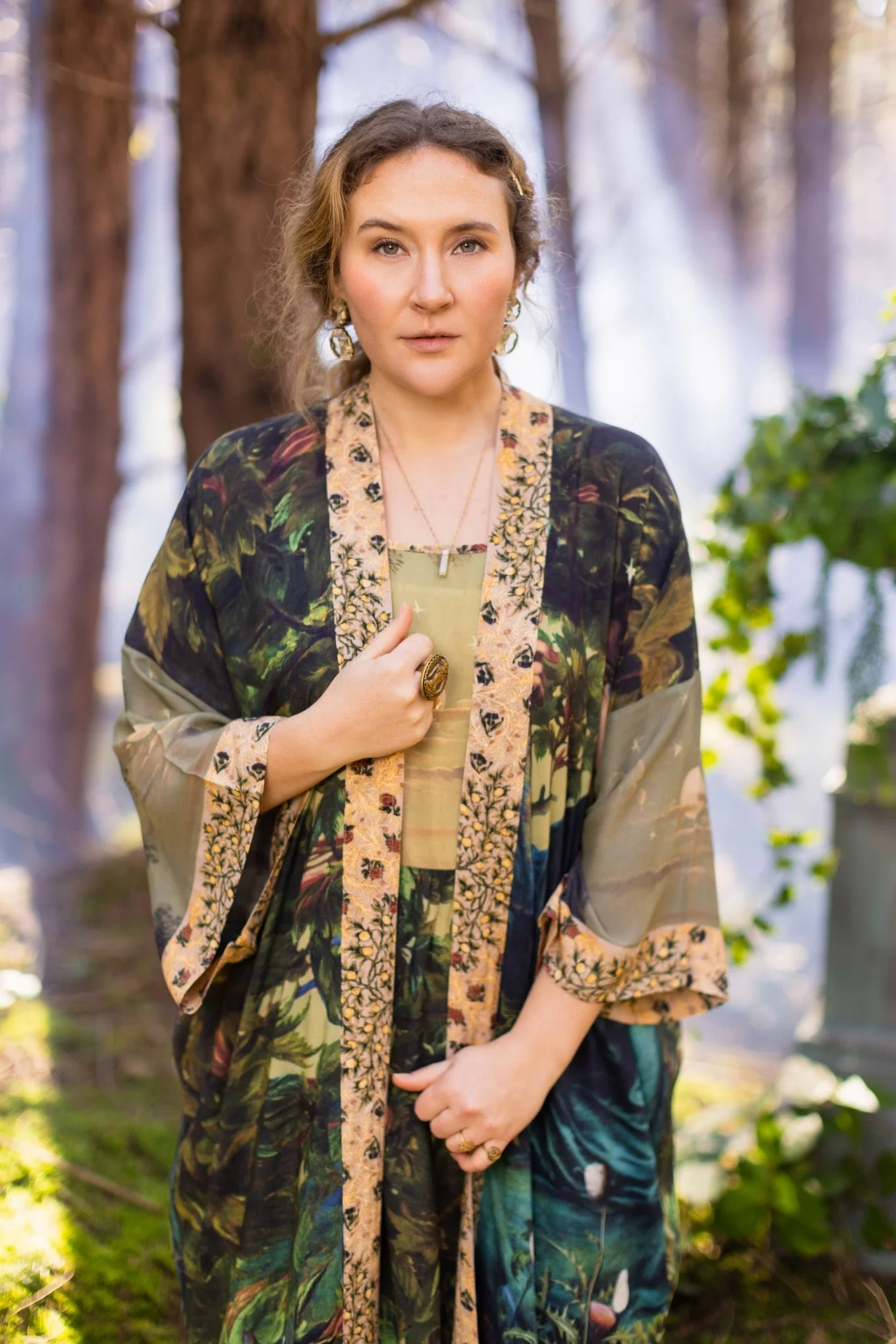 Kimono Lungo Opera Duster: Bella Notte