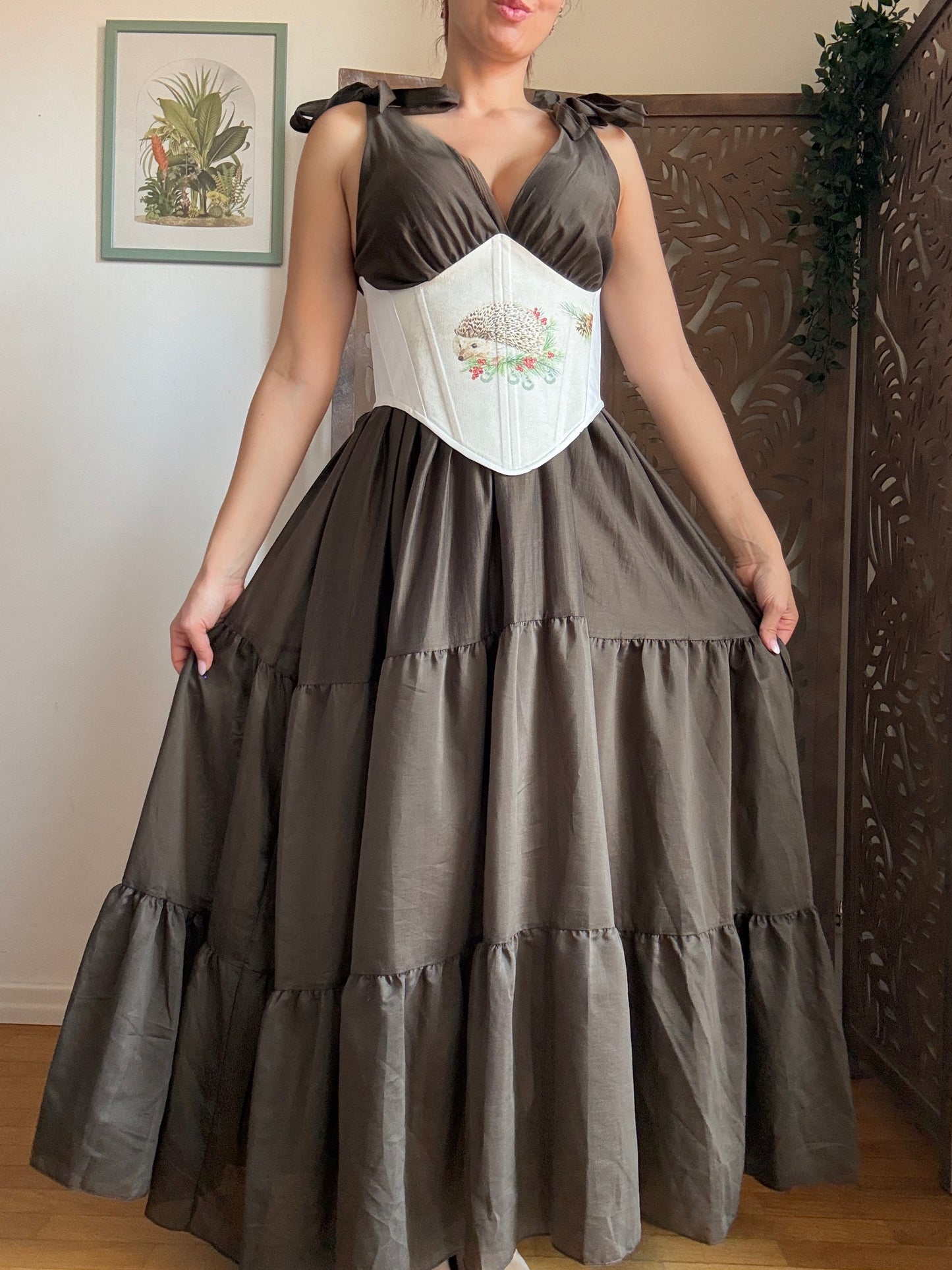 Bustino a Corsetto sottoseno Artigianale “The Enchanted Forest” - Little Bramble