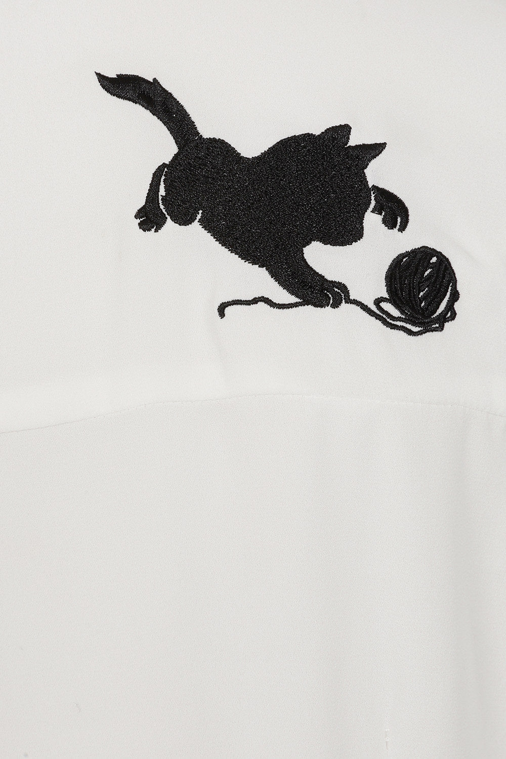 Camicetta inglese Sophie Kitty Kat Bianca