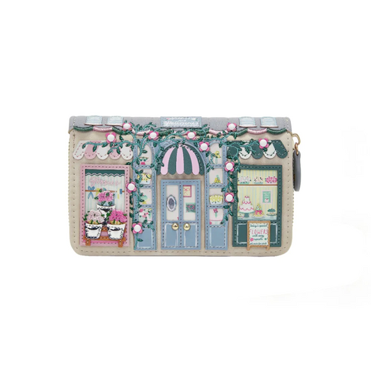 Portafoglio da Donna Vendula London con Zip Posies and Patisseries