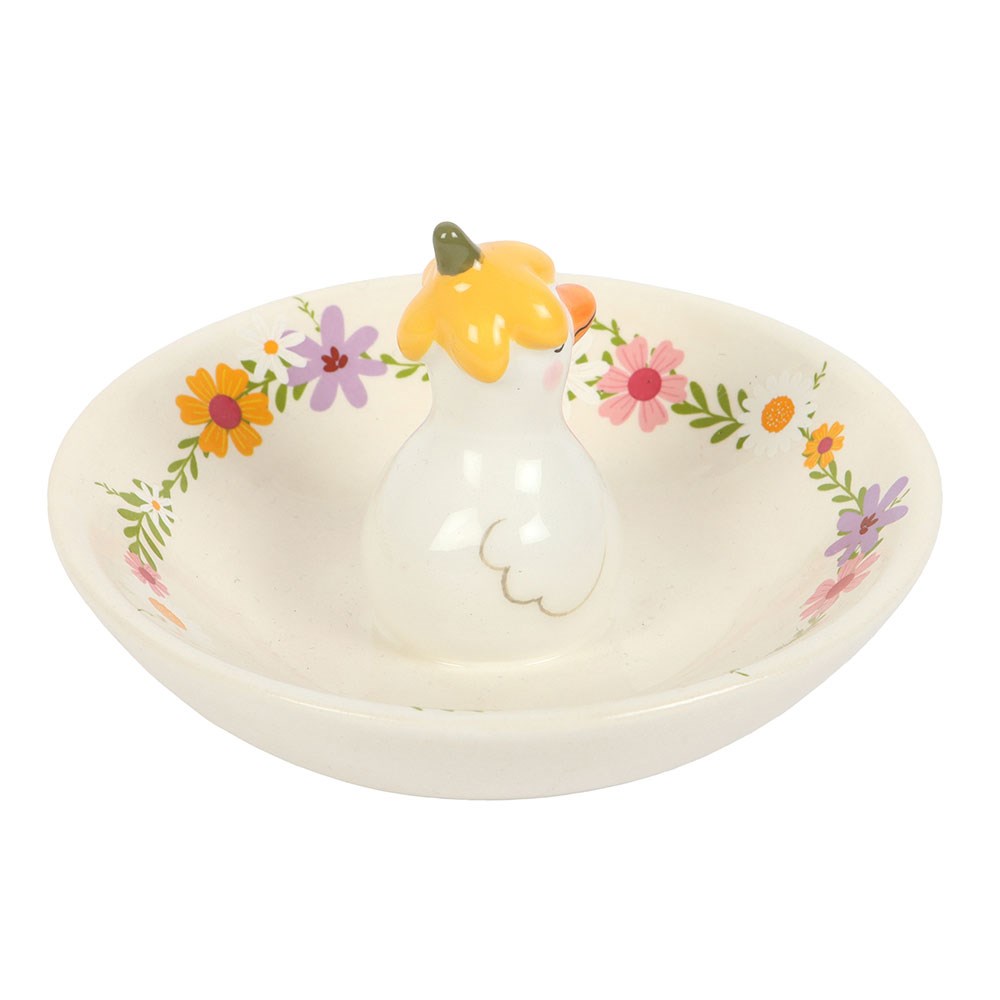 PREORDINE (In arrivo dal 3 agosto) Piattino Portaoggetti Daisy & Duck – Svuotatasche in Ceramica con Paperella
