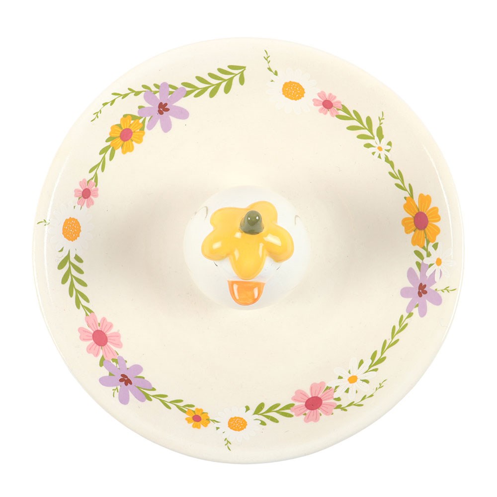 PREORDINE (In arrivo dal 3 agosto) Piattino Portaoggetti Daisy & Duck – Svuotatasche in Ceramica con Paperella