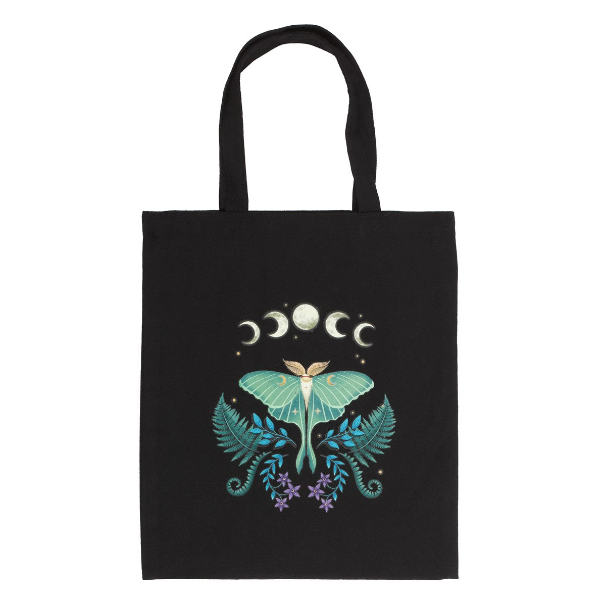 PREORDINE (In arrivo dal 3 agosto) Borsa Tote Bag Luna Moth in Policotone – Borsa Shopper Dark Forest