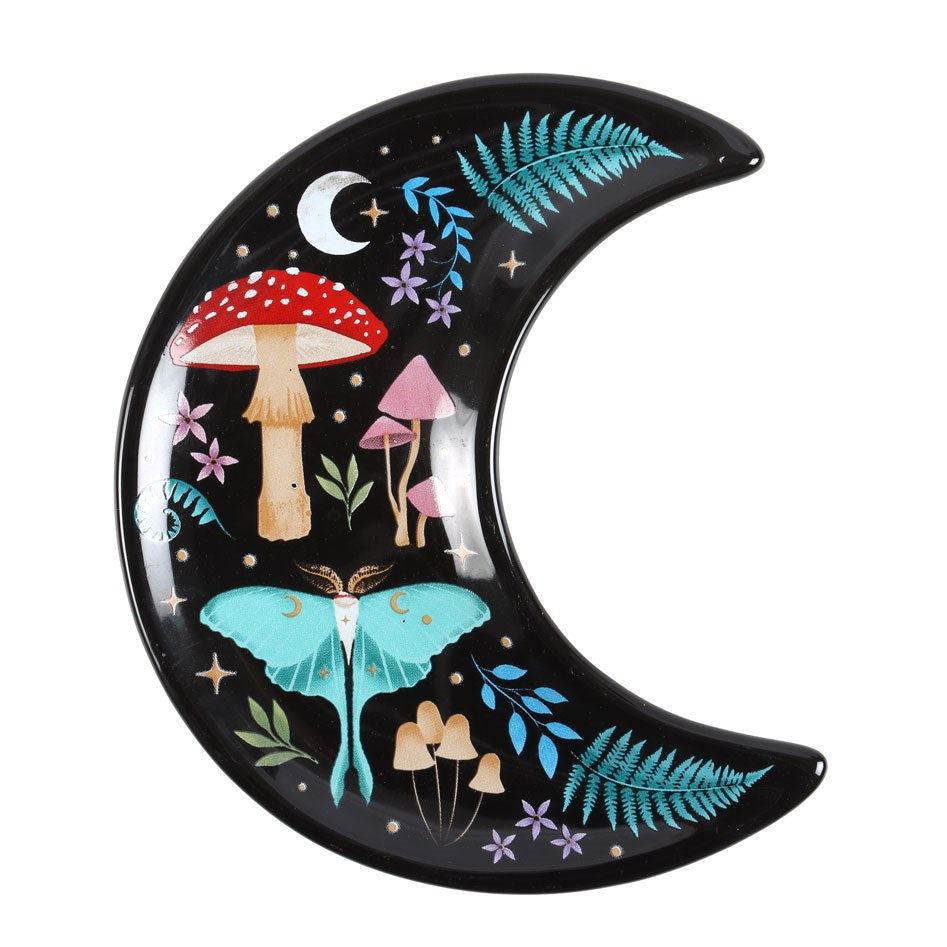 PREORDINE (In arrivo dal 3 agosto) Piattino Portaoggetti Crescent Moon Dark Forest – Svuotatasche Mezzaluna con Bosco Incantato