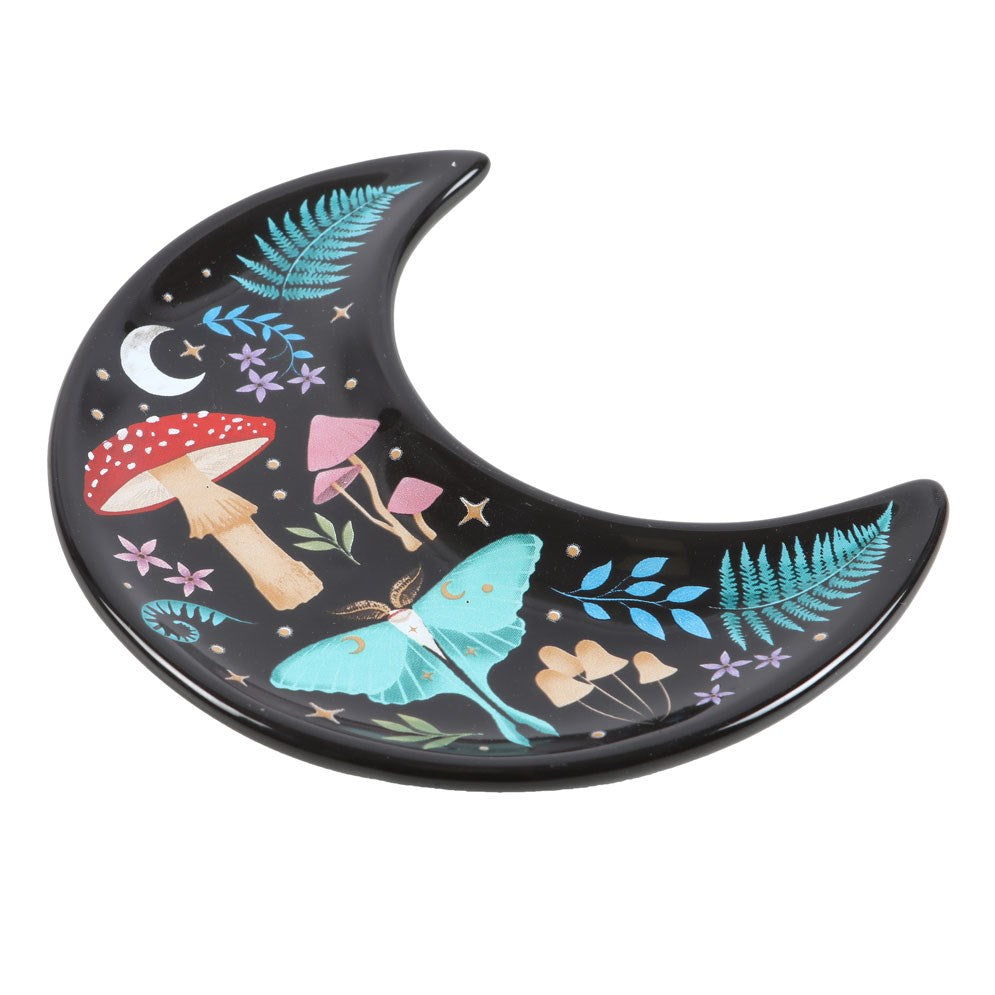 PREORDINE (In arrivo dal 3 agosto) Piattino Portaoggetti Crescent Moon Dark Forest – Svuotatasche Mezzaluna con Bosco Incantato