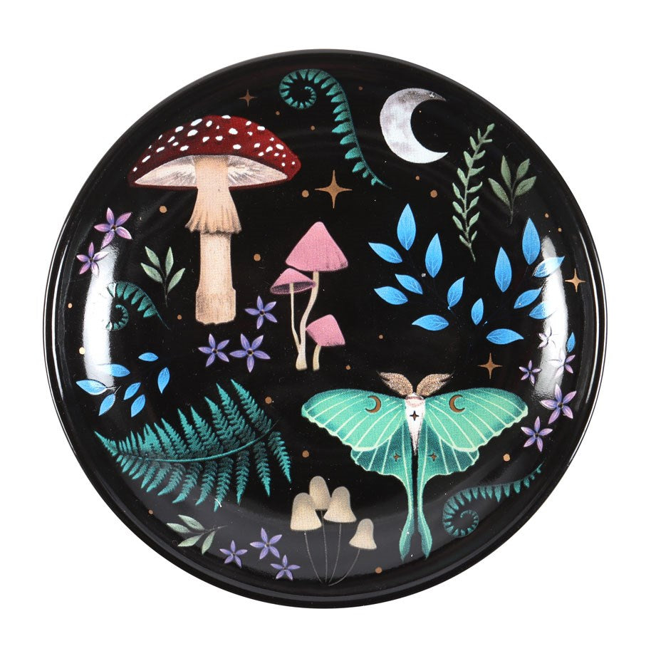 Piattino portaoggetti Dark Forest in New Bone China
