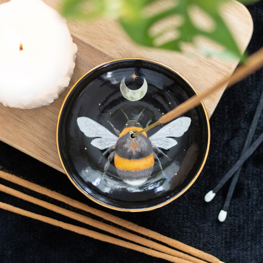 Piattino portaincenso Forest Bee per bastoncini e coni