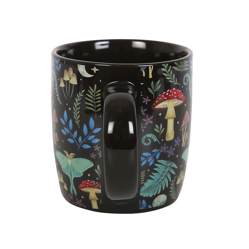 Tazza in Ceramica "Dark Forest" con Stampa Foresta Oscura – 340 ml