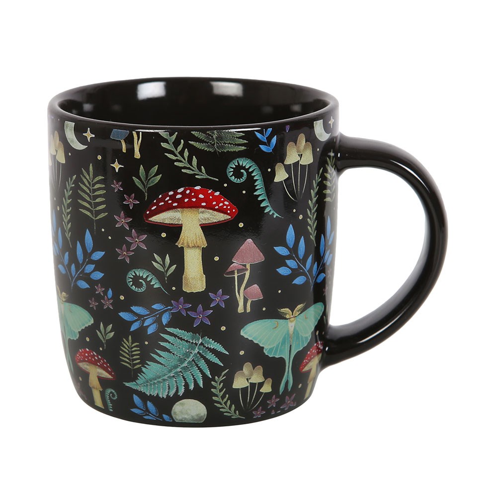 Tazza in Ceramica "Dark Forest" con Stampa Foresta Oscura – 340 ml