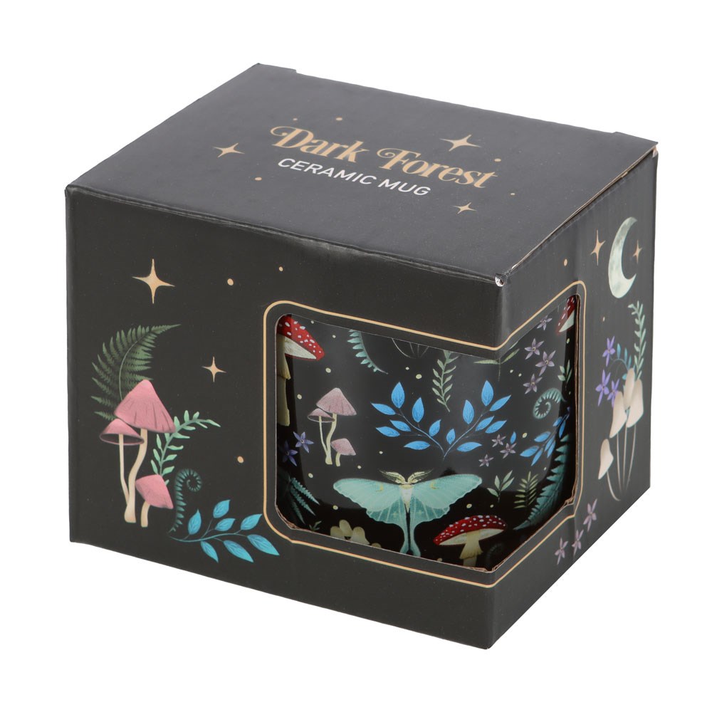 Tazza in Ceramica "Dark Forest" con Stampa Foresta Oscura – 340 ml