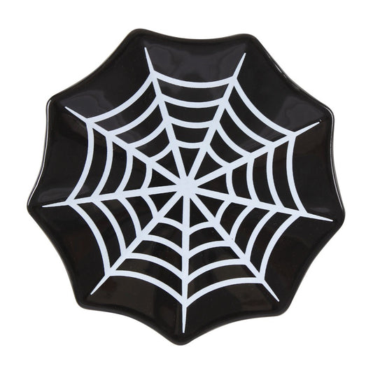 PREORDINE (In arrivo dal 3 agosto) Piattino Portaoggetti Spiderweb – Svuotatasche Gothic a Forma di Ragnatela