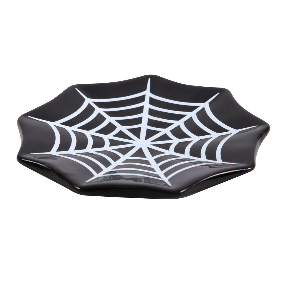 PREORDINE (In arrivo dal 3 agosto) Piattino Portaoggetti Spiderweb – Svuotatasche Gothic a Forma di Ragnatela