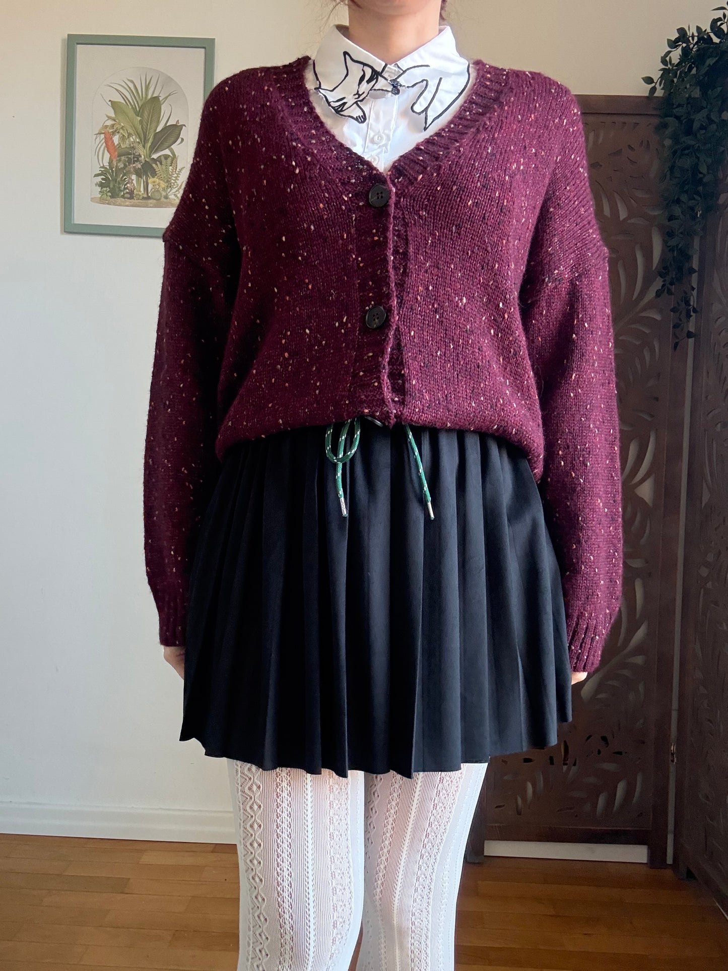 Minigonna scamosciata College a pieghe plissè in 2 colori -  Marrone e Nero