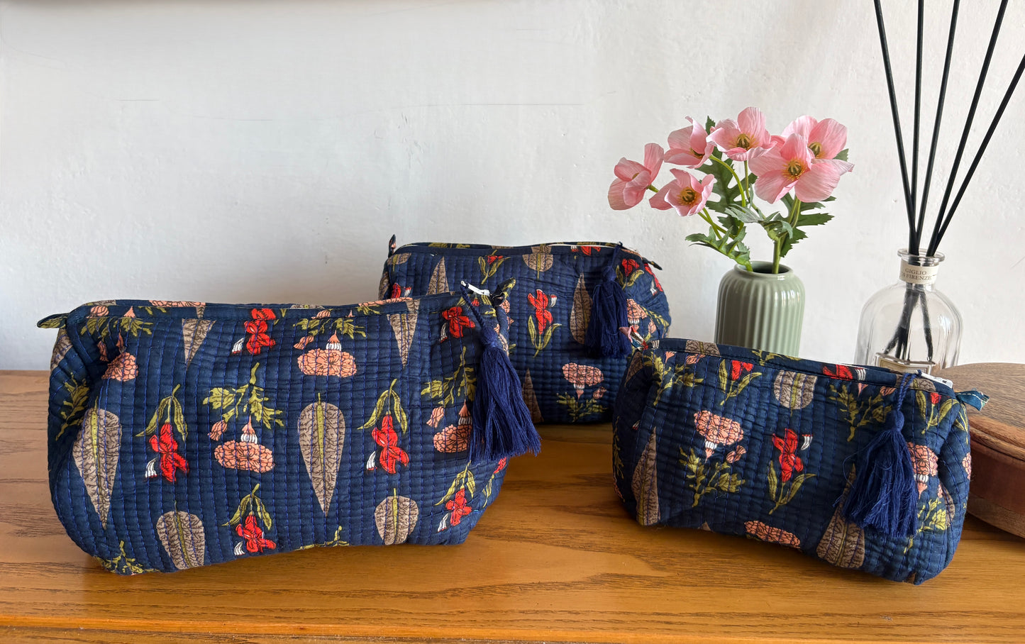 Pochette Indiane in Cotone Trapuntato - In 3 Dimensioni