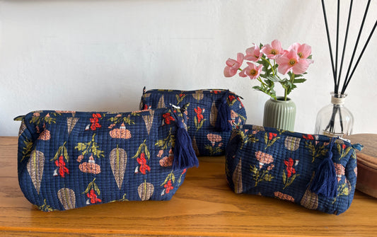 Pochette Indiane in Cotone Trapuntato - In 3 Dimensioni