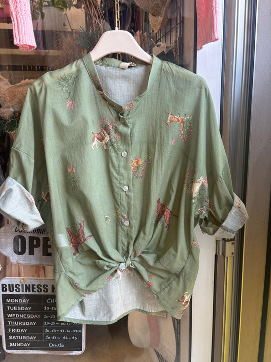 Camicetta "English Meadow" – Leggerezza e Fascino Country
