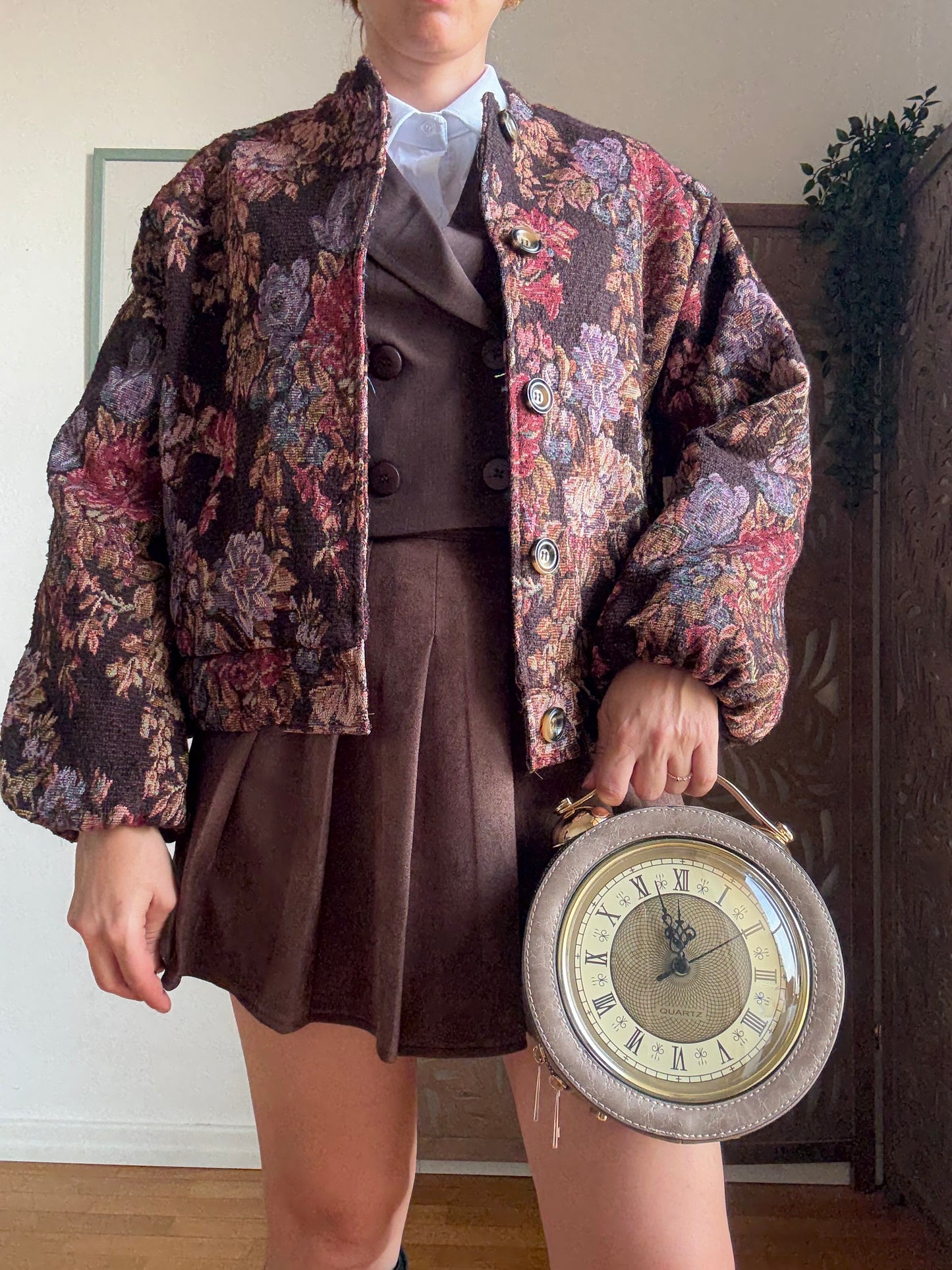 Borsa orologio steampunk con tracolla in 2 colori