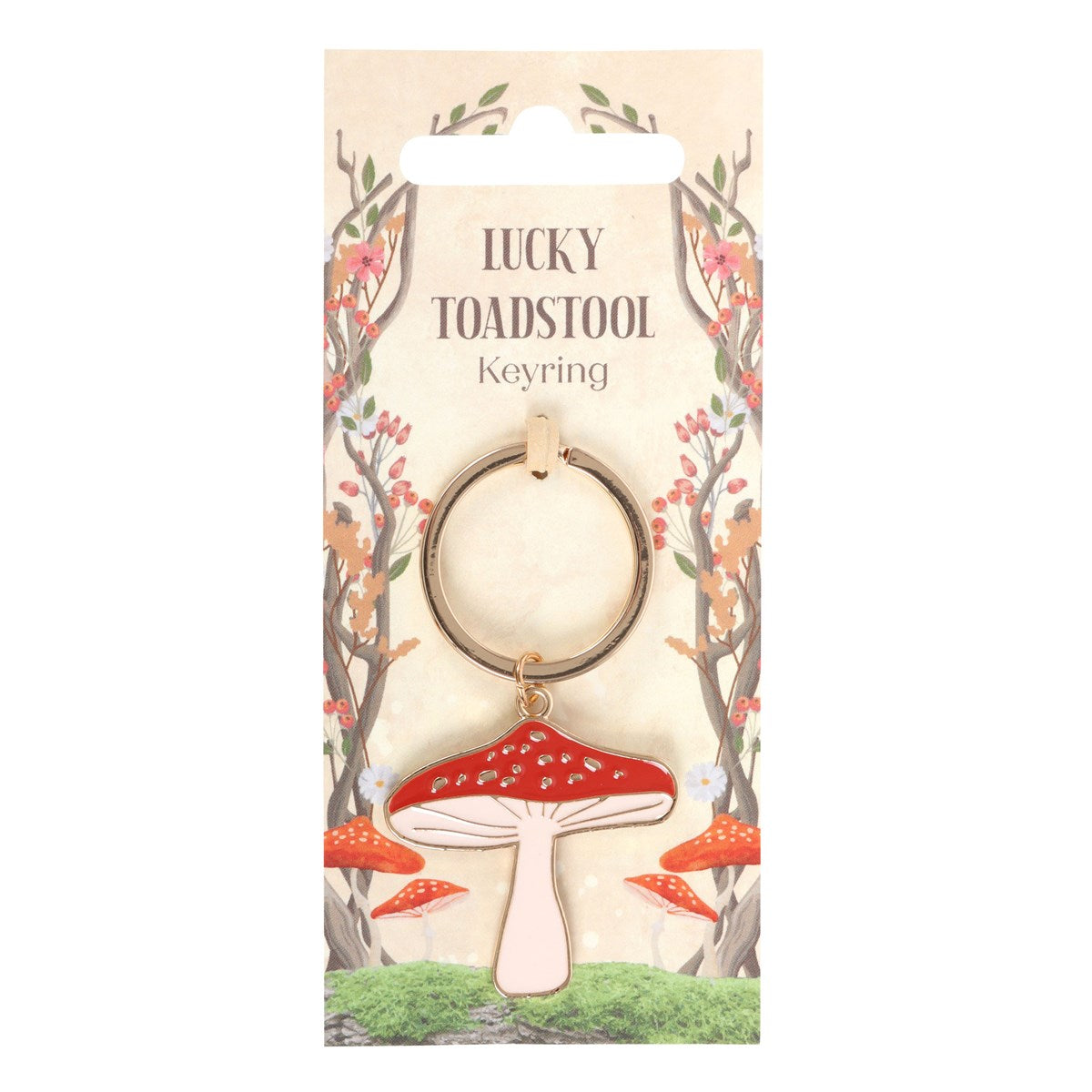 Portachiavi "Lucky Toadstool" – Il Funghetto Portafortuna della Foresta Incantata