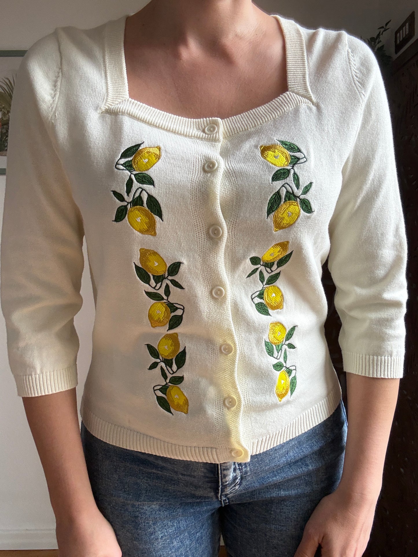 Cardigan Marla Lemon - Avorio