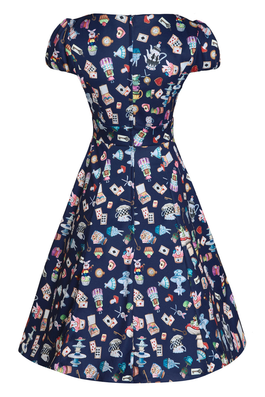 Abito Swing Wonderland in Navy Blue