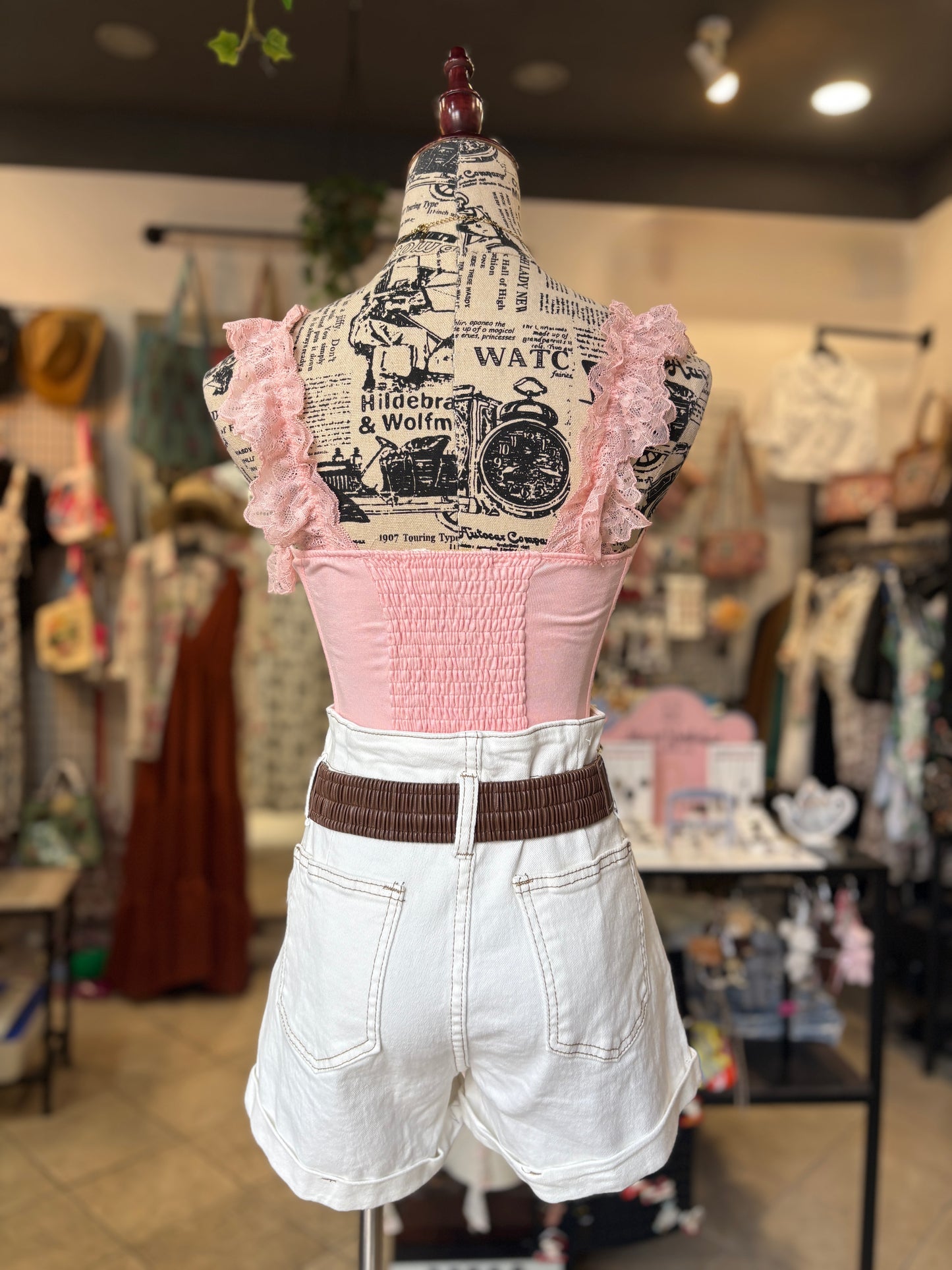 Pantaloncini Corti Bianchi in Cotone - Cintura con Retro Elastico Inclusa