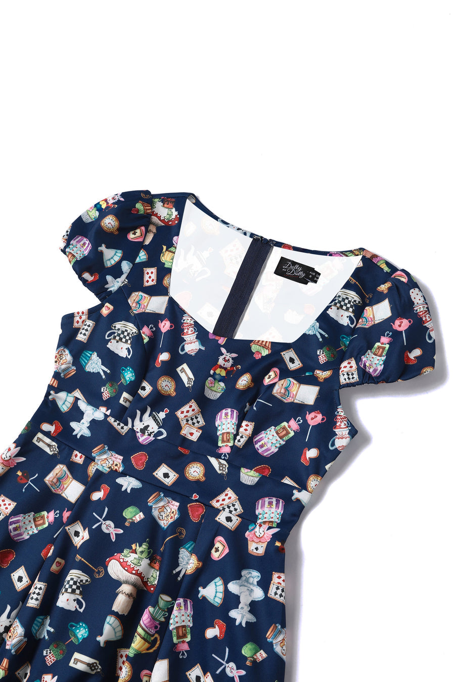 Abito Swing Wonderland in Navy Blue