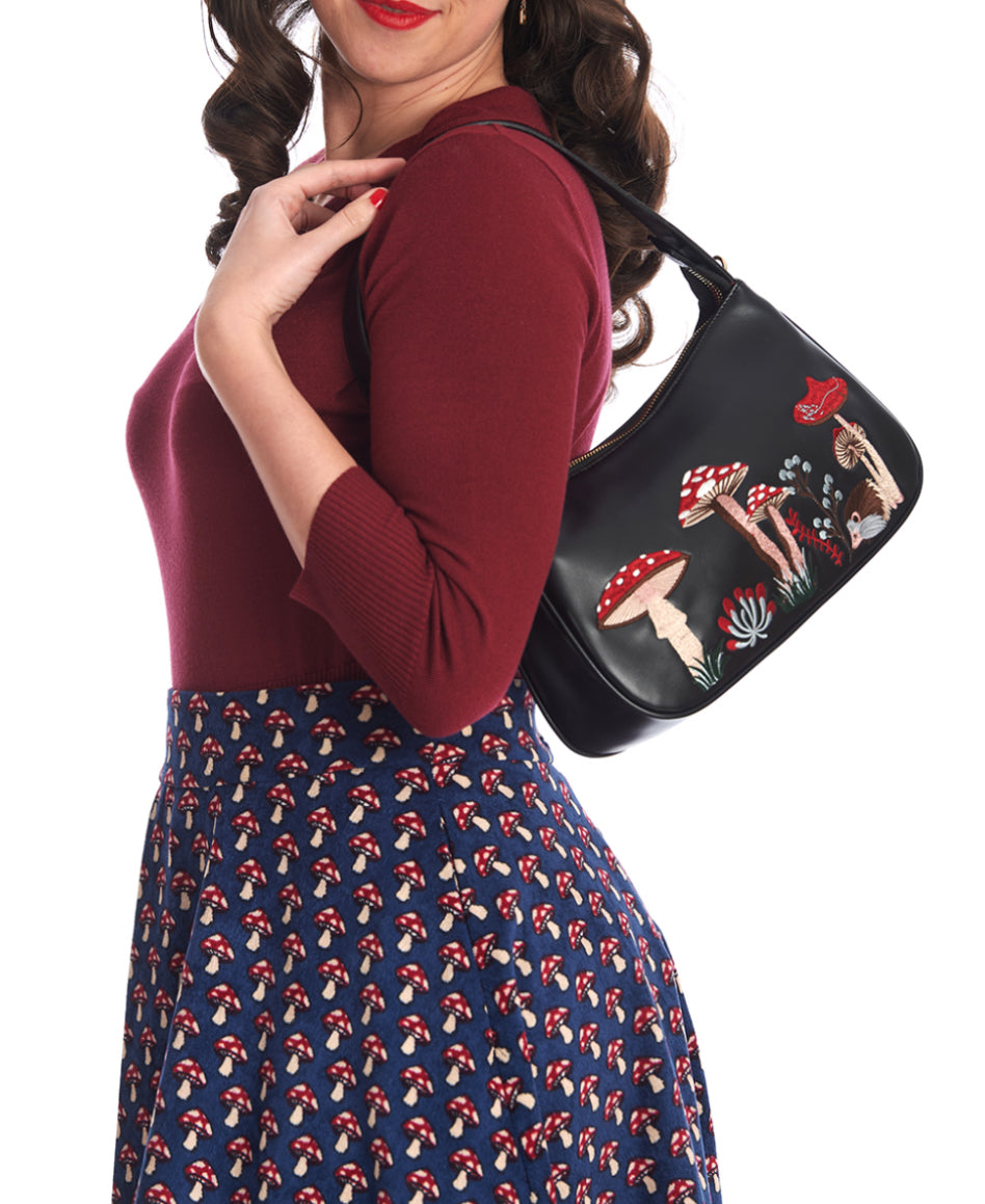 Borsa ricamata Woodland