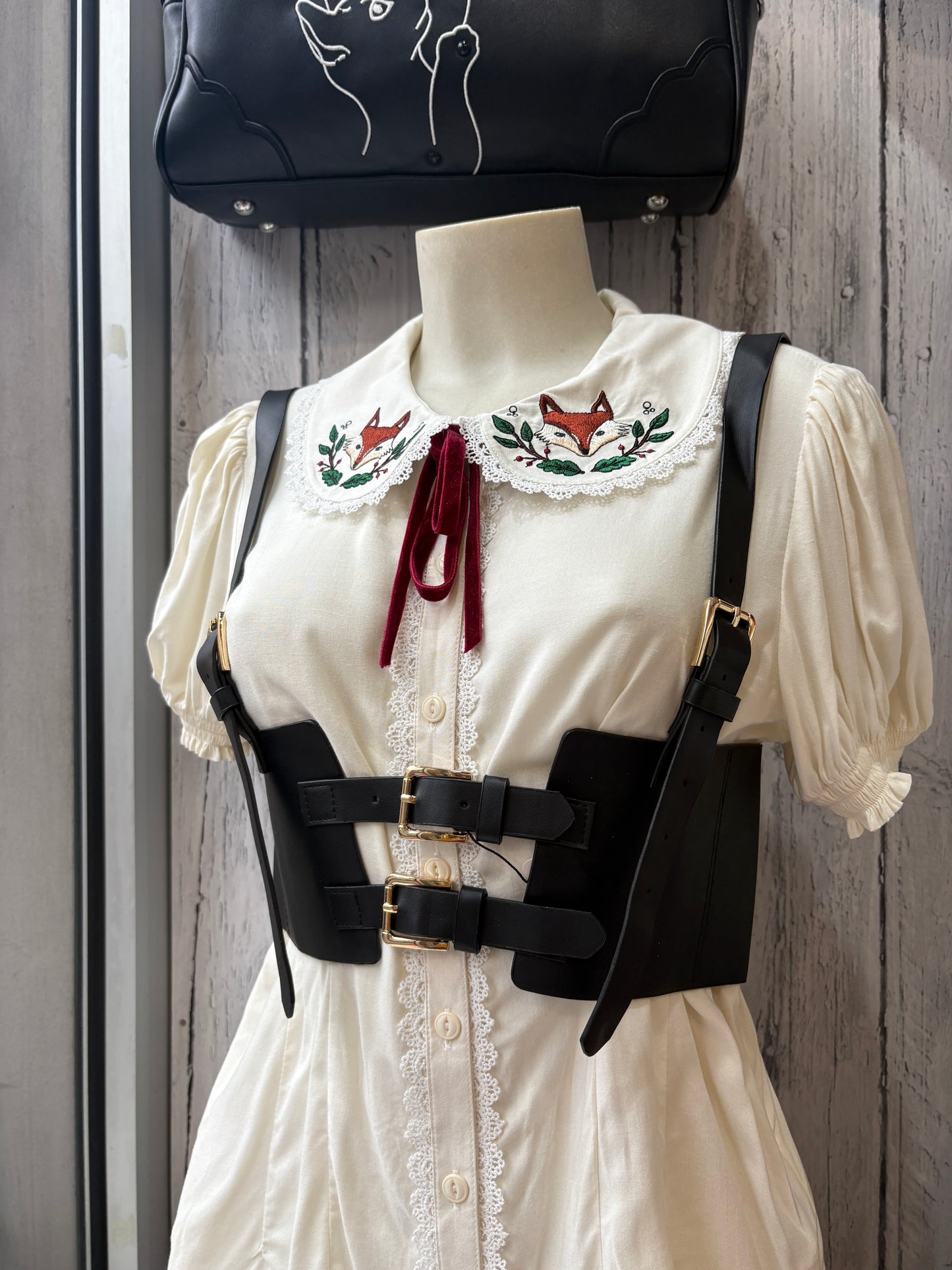 Cintura Bustino a Corsetto con Bretelle - Fibbie Oro o Argento