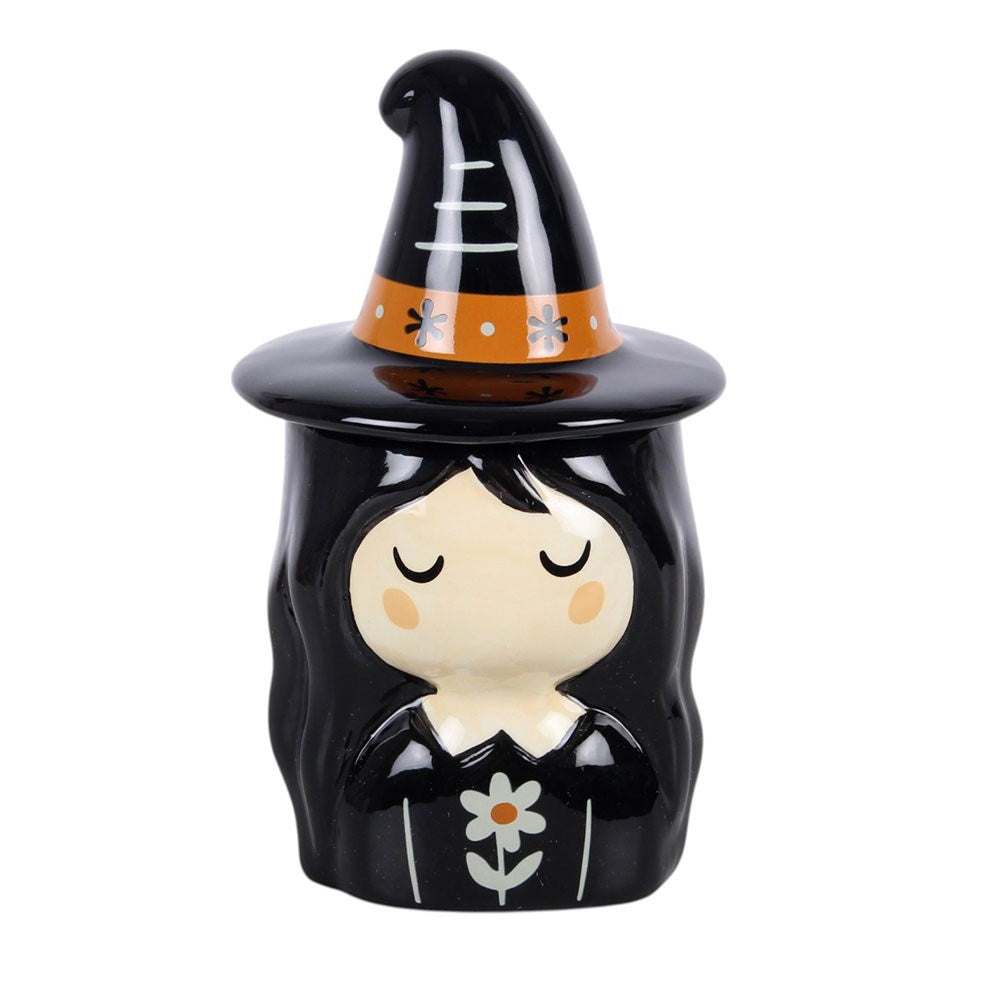PREORDINE (Disponibile dal 3 agosto) Bruciatore per Olii Essenziali a Forma di Strega Folk – Diffusore in Ceramica