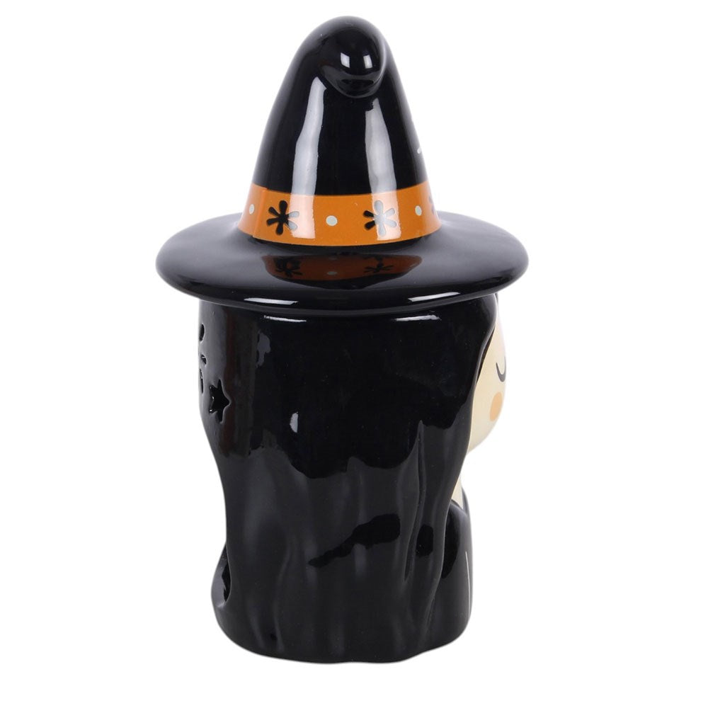 PREORDINE (Disponibile dal 3 agosto) Bruciatore per Olii Essenziali a Forma di Strega Folk – Diffusore in Ceramica