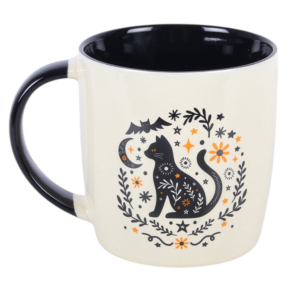 Tazza in Ceramica Gatto Nero – "Frightful Folk" Cat Mug