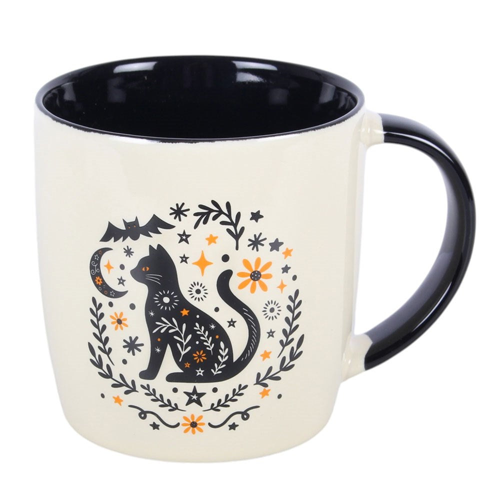 Tazza in Ceramica Gatto Nero – "Frightful Folk" Cat Mug