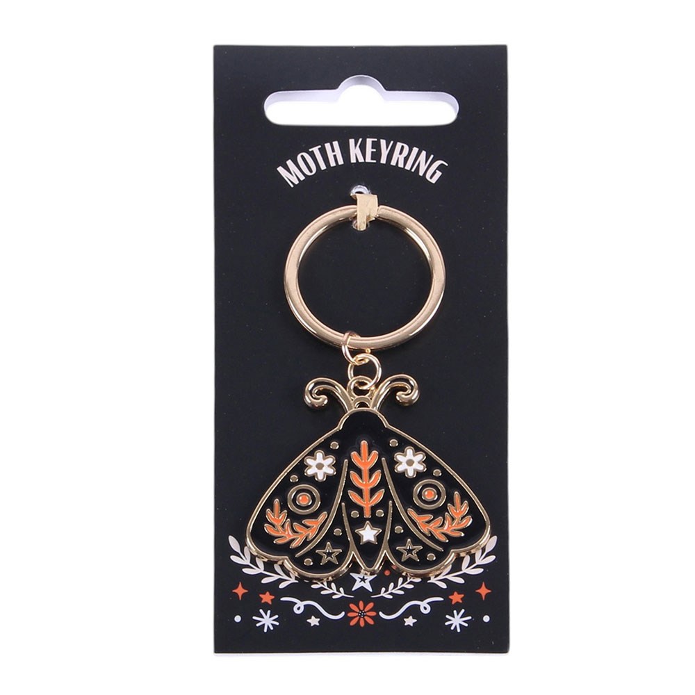 Portachiavi Smaltato "Folk Moth"